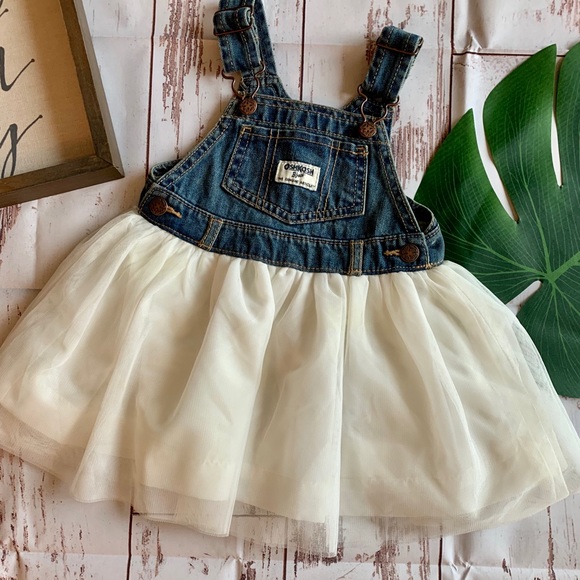 OshKosh B'gosh Other - OshKosh B’Gosh Jean overalls with tulle skirt